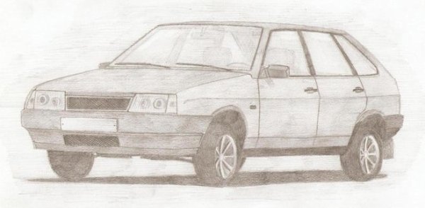ВАЗ 2109 рисунок