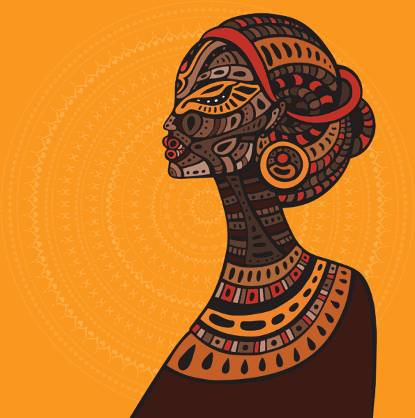 Силуэт африканца