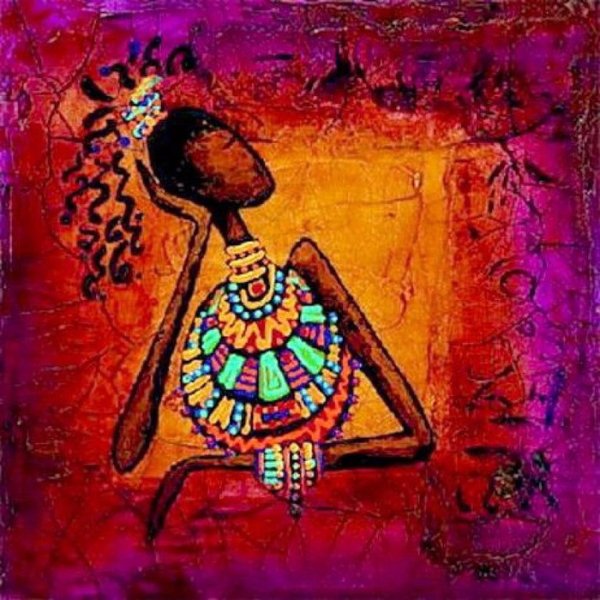 Афро стиль картина этно