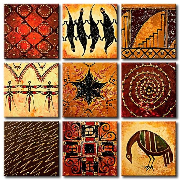 Панно в африканском стиле