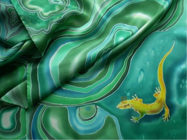 Сказочная ящерка в живописи