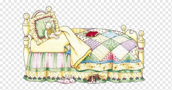 Кровать для бумажных кукол