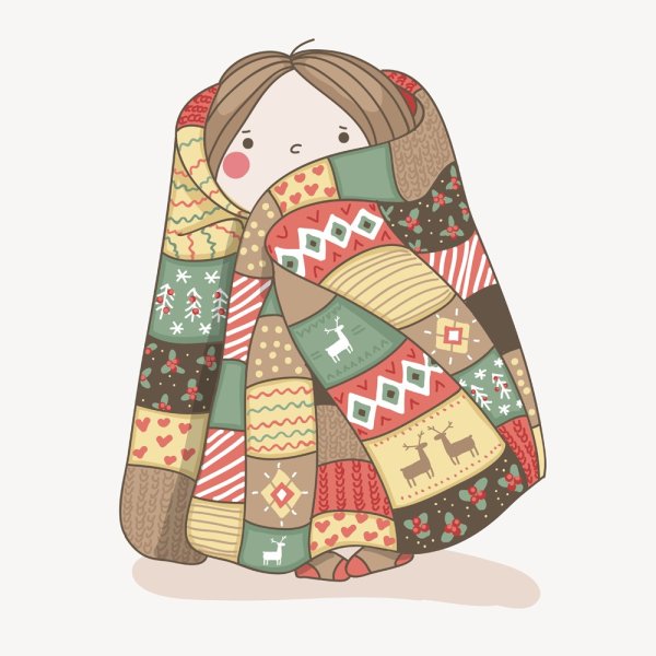 Нарисованный плед