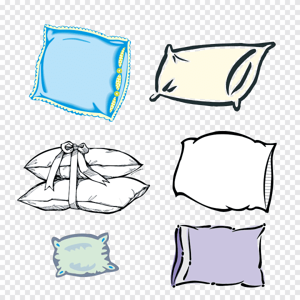 Подушка сбоку вектор