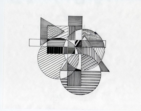 Композиция из геометрических фигур на плоскости