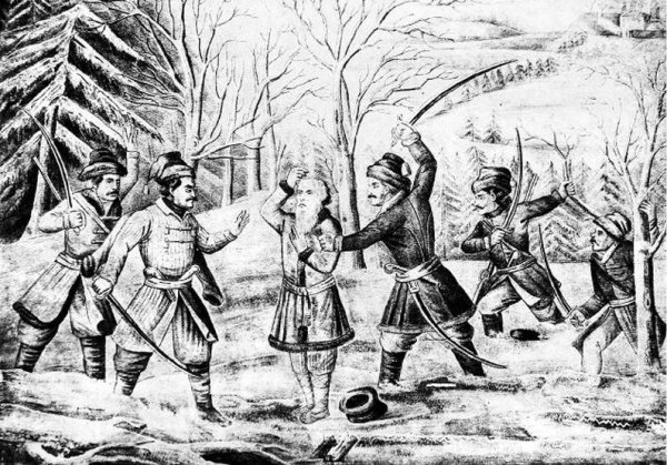 Рисунок к опере Глинки Иван Сусанин