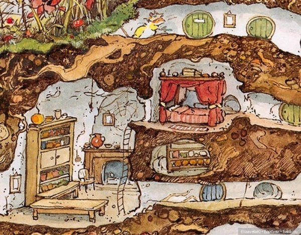 Сказочный домик в норке