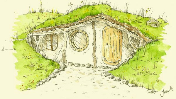 Дом Хоббита иллюстрации