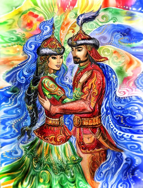 Казахские иллюстрации