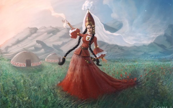 Домбра казахская