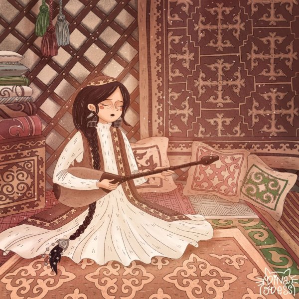 Казахи рисунок