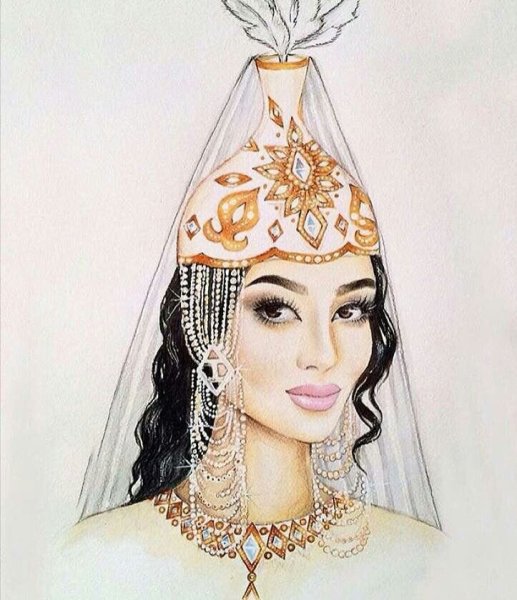 Казахстан рисунок