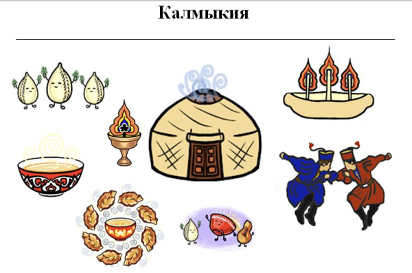 Калмыцкие рисунки