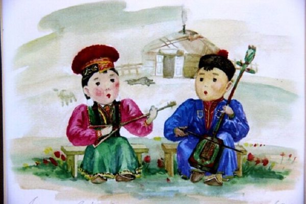 Гравюра ногайские татары Паллас