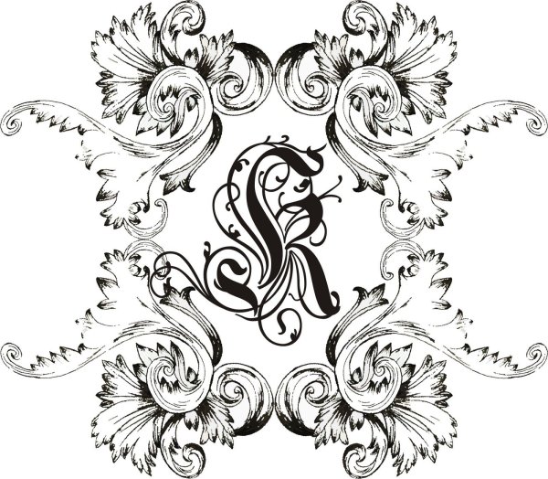 Монохромные рисунки для декупажа