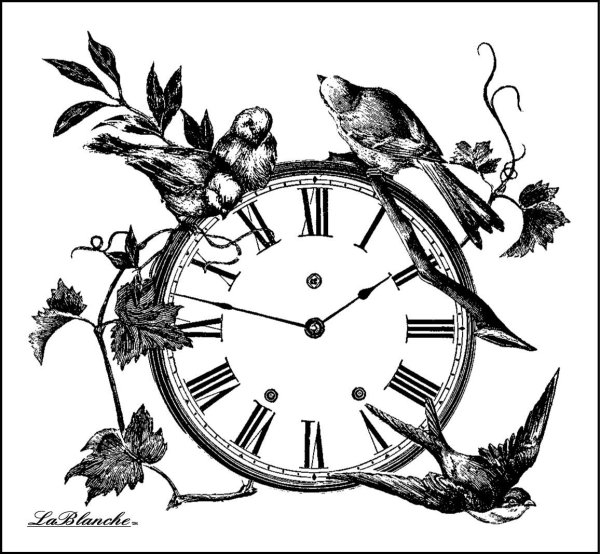 Векторные Винтажные часы