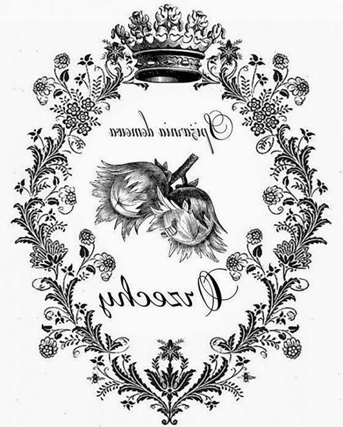 Этикетки для декупажа черно-белые