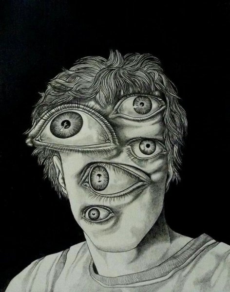 Интересные идеи для рисования ужасы