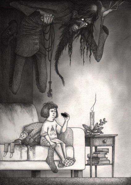 Страшные рисунки карандашом