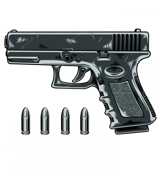 Пистолет Глок вектор