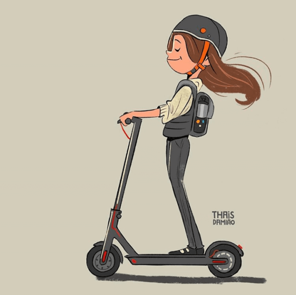 Электросамокат мультяшный