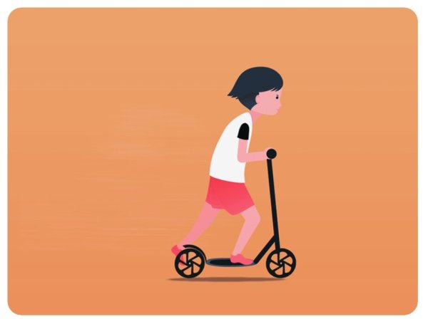 Самокат гиф