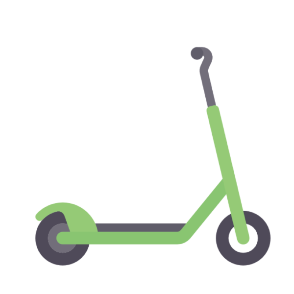 Самокат векторный