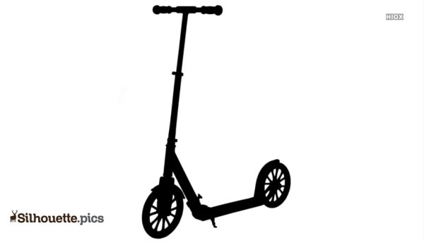 Самокат вектор сбоку