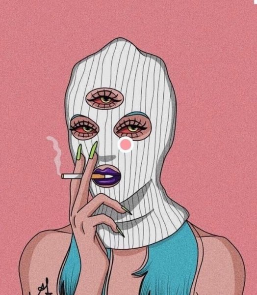 Девушка в Балаклаве арт