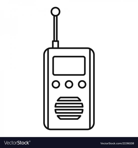 Рация нарисованная