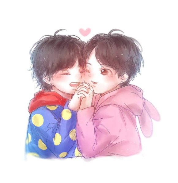 BTS Vkook Art милые