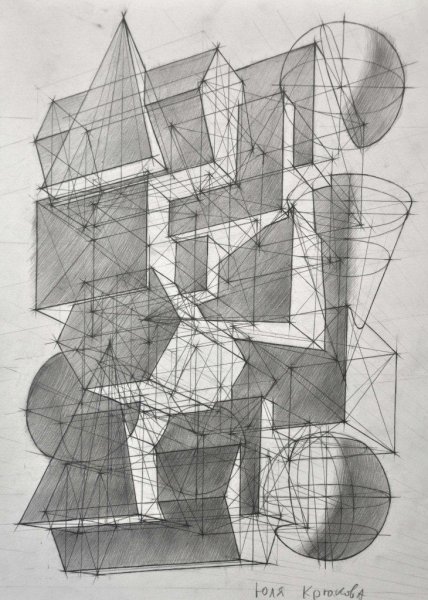 Экзаменационный рисунок МАРХИ