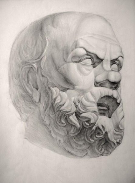 Гипсовая голова Антиноя МАРХИ