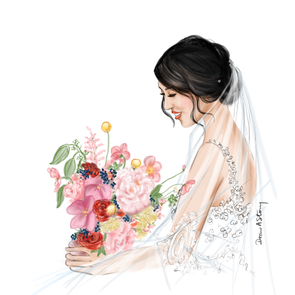 Невеста вектор