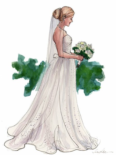 Невеста нарисованная