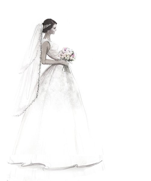 Свадебное платье фон