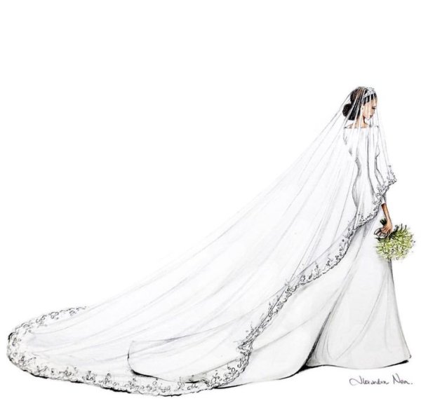 Невеста нарисованная