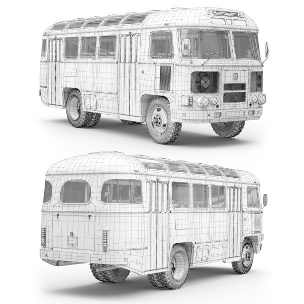 ПАЗ-672 автобус модель