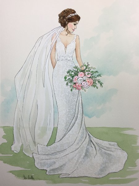 Свадебное платье картина