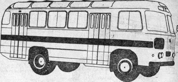 Автобус ПАЗ 672 чертежи