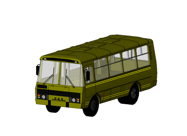 ПАЗ 3205 3d модель