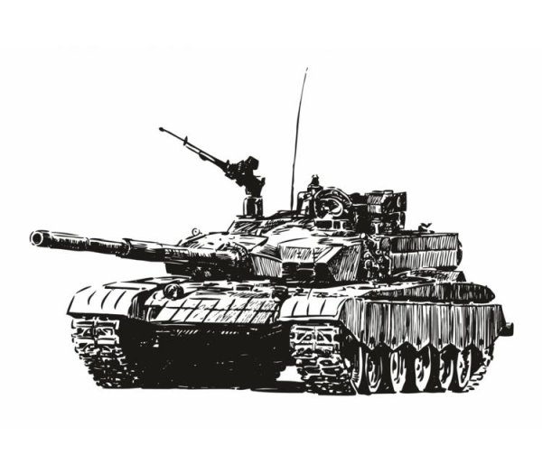 Танк т 72 карандашом