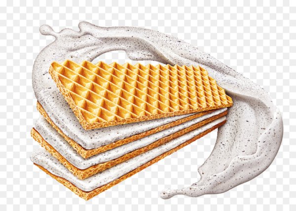 Вафли на белом фоне