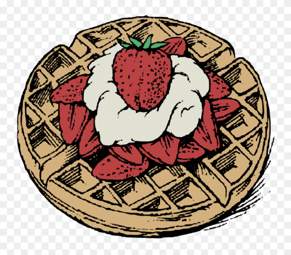 Бельгийские вафли вектор