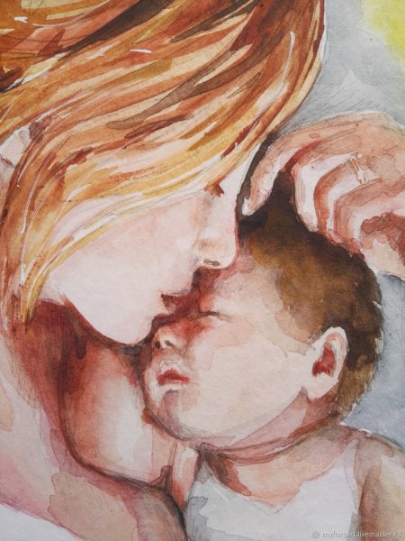 Мама и ребенок иллюстрация