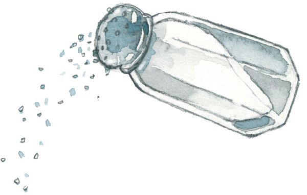 Солонка нарисованная