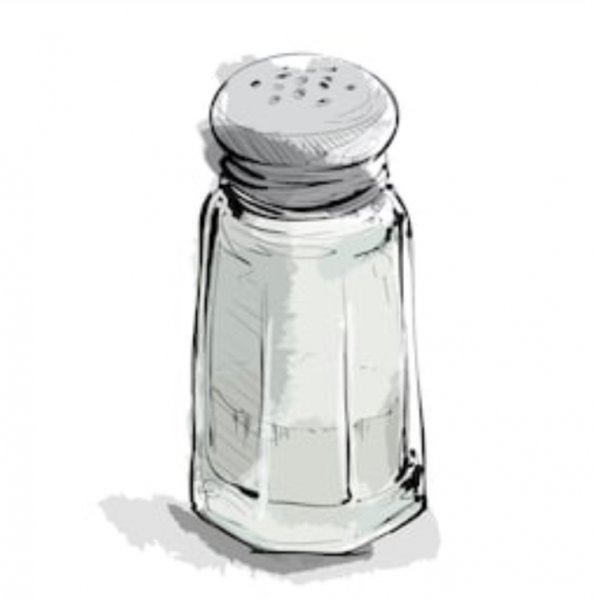 Солонка рисованная