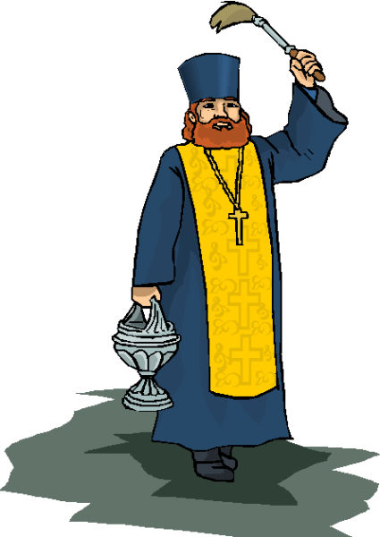 Священник мультяшный