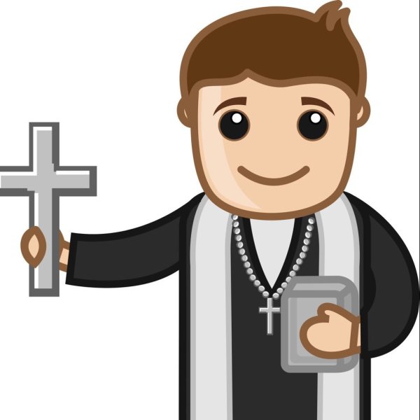 Священник мультяшный