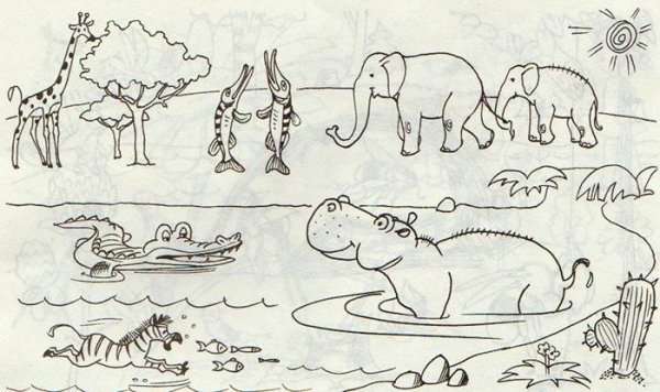 Путаница Чуковский раскраска